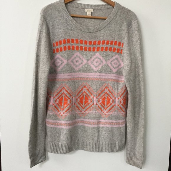 J. Crew Geometric Fair Isle Sweater - Picture 2 of 9
